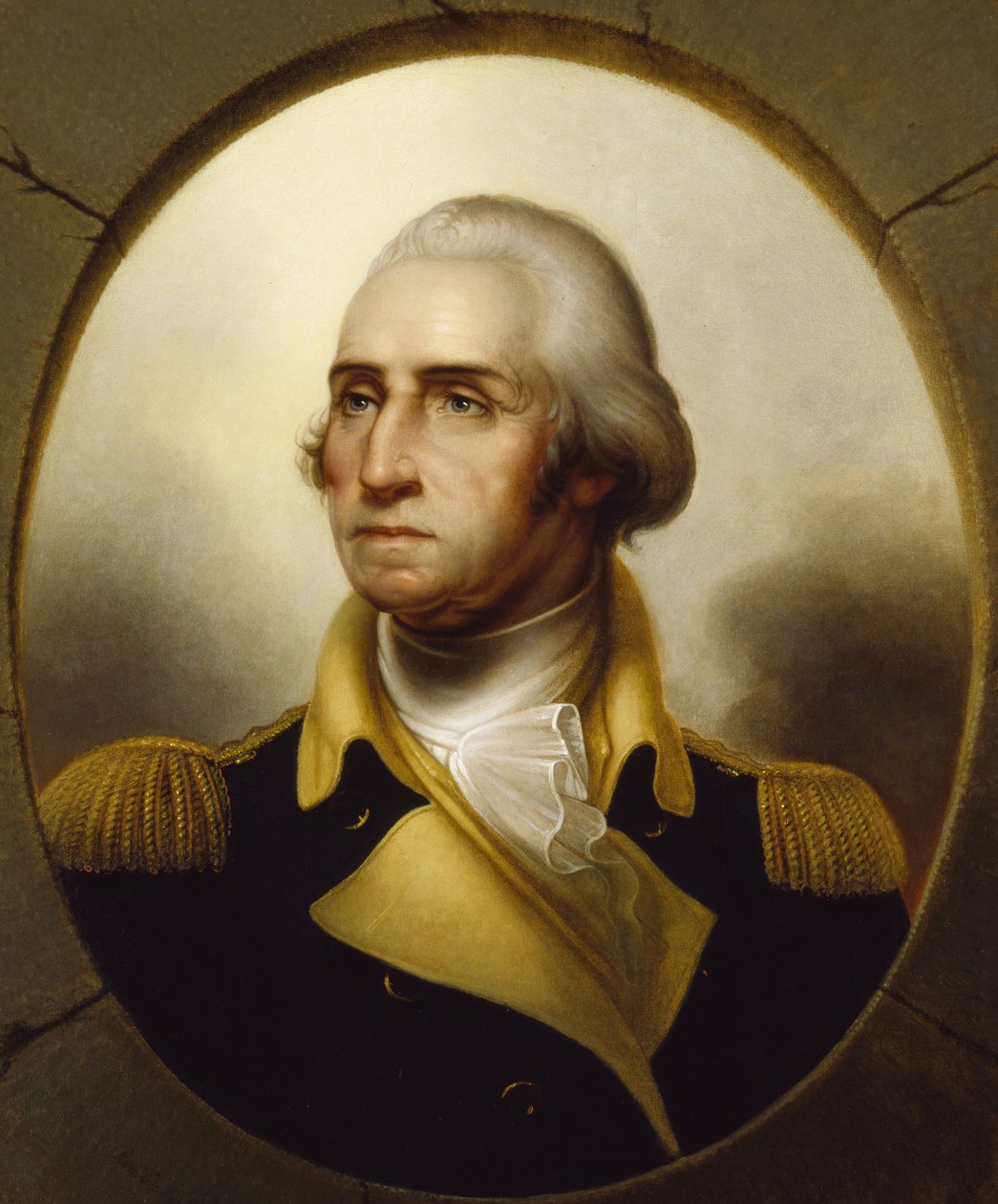 George Washington, n. 1850 (öljy kankaalle) tekijältä Rembrandt Peale