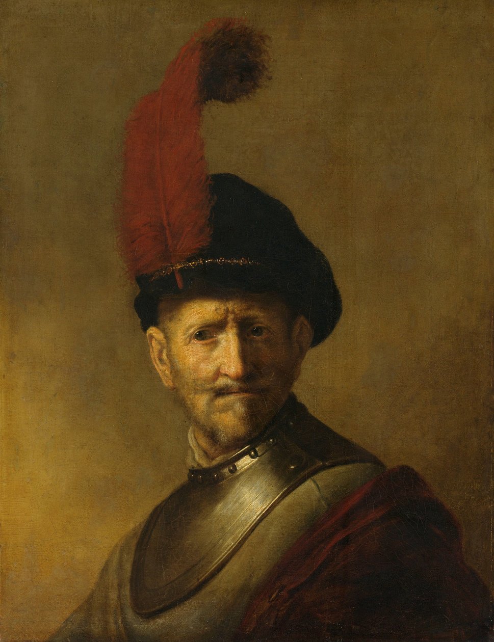Miehen muotokuva, ehkä Rembrandtin isä, Harmen Gerritsz van Rijn tekijältä Rembrandt van Rijn (copy after)
