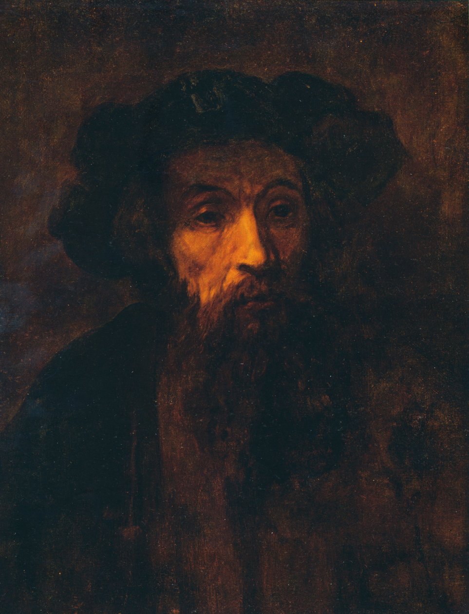 Parrakas mies lippaassa, 1657, 1903 tekijältä Rembrandt van Rijn