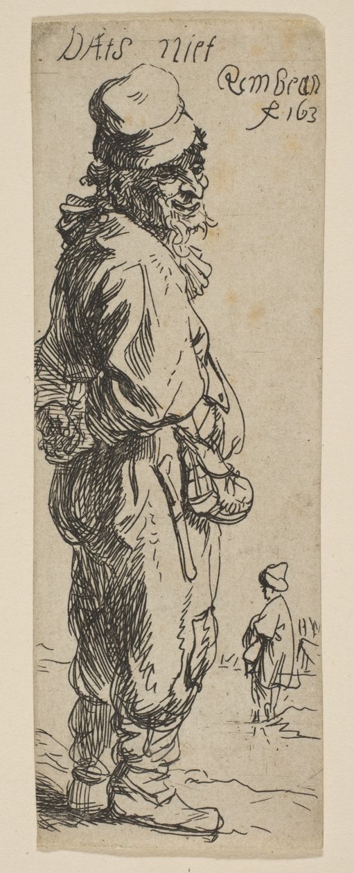 Talonpojan vastaus: Ei, 1634. tekijältä Rembrandt van Rijn