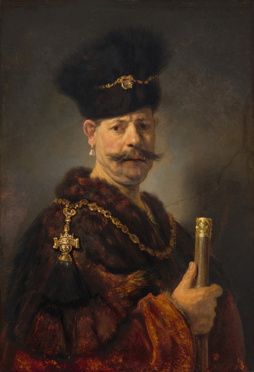 Puolalainen aatelismies tekijältä Rembrandt van Rijn