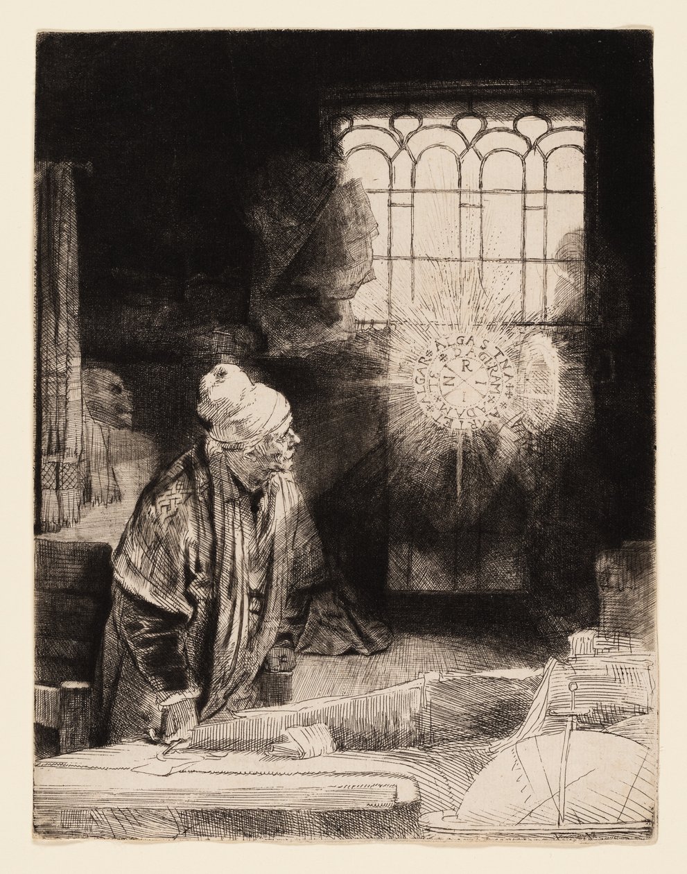 Tutkija tutkimuksessaan (Faust) tekijältä Rembrandt van Rijn