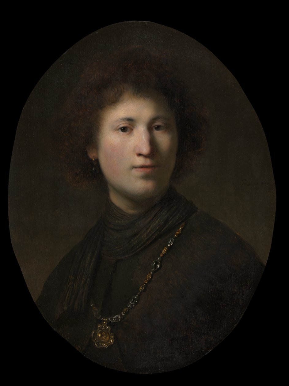 Nuori mies ketjulla tekijältä Rembrandt van Rijn