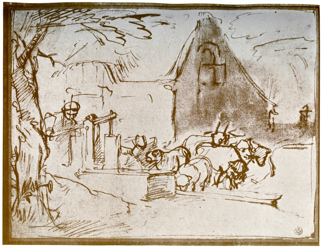 Maatilakohtaus, 1913. tekijältä Rembrandt van Rijn