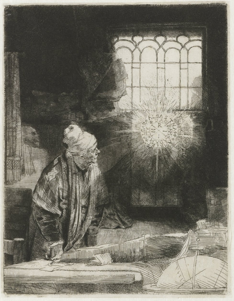 Un erudit en el seu estudi finlandès tekijältä Rembrandt van Rijn