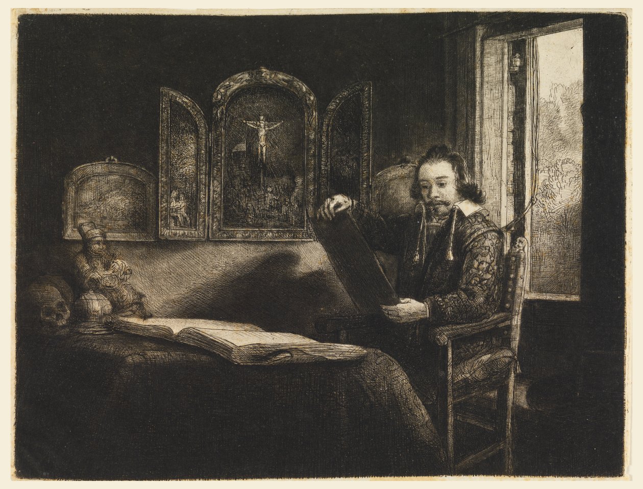 Abraham Francen, apteekki tekijältä Rembrandt van Rijn