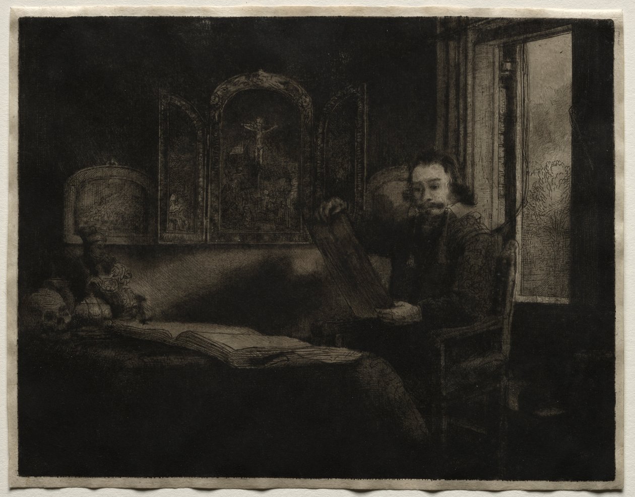 Abraham Francen, apteekki tekijältä Rembrandt van Rijn