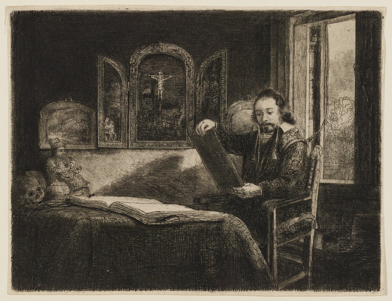 Abraham Francen, taidekauppias tekijältä Rembrandt van Rijn