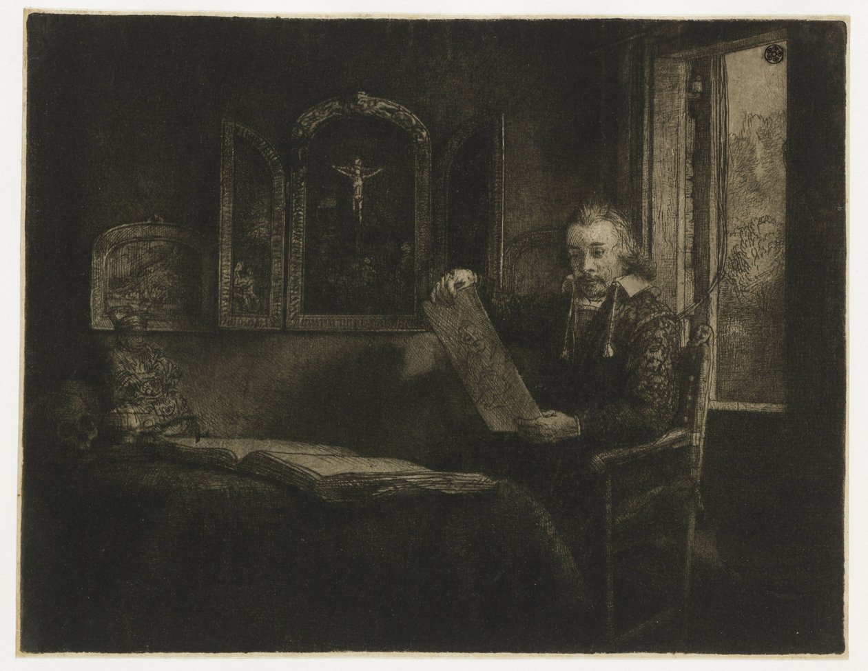 Abraham Francen, apteekki tekijältä Rembrandt van Rijn