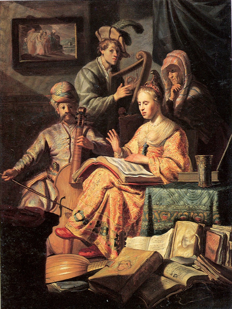 Musiikin allegooria, 1626 tekijältä Rembrandt van Rijn