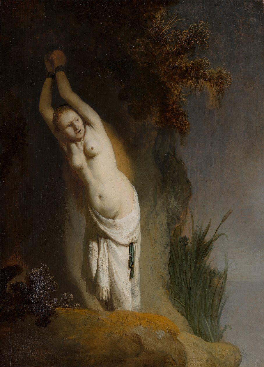 Andromeda ketjutettu kallioihin, n. 1630. tekijältä Rembrandt van Rijn
