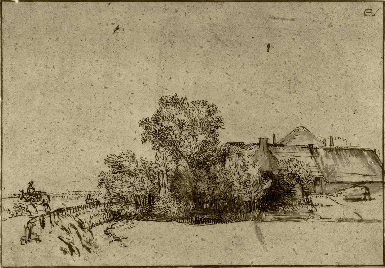 Bauernhaus Amsteldijkissa tekijältä Rembrandt van Rijn