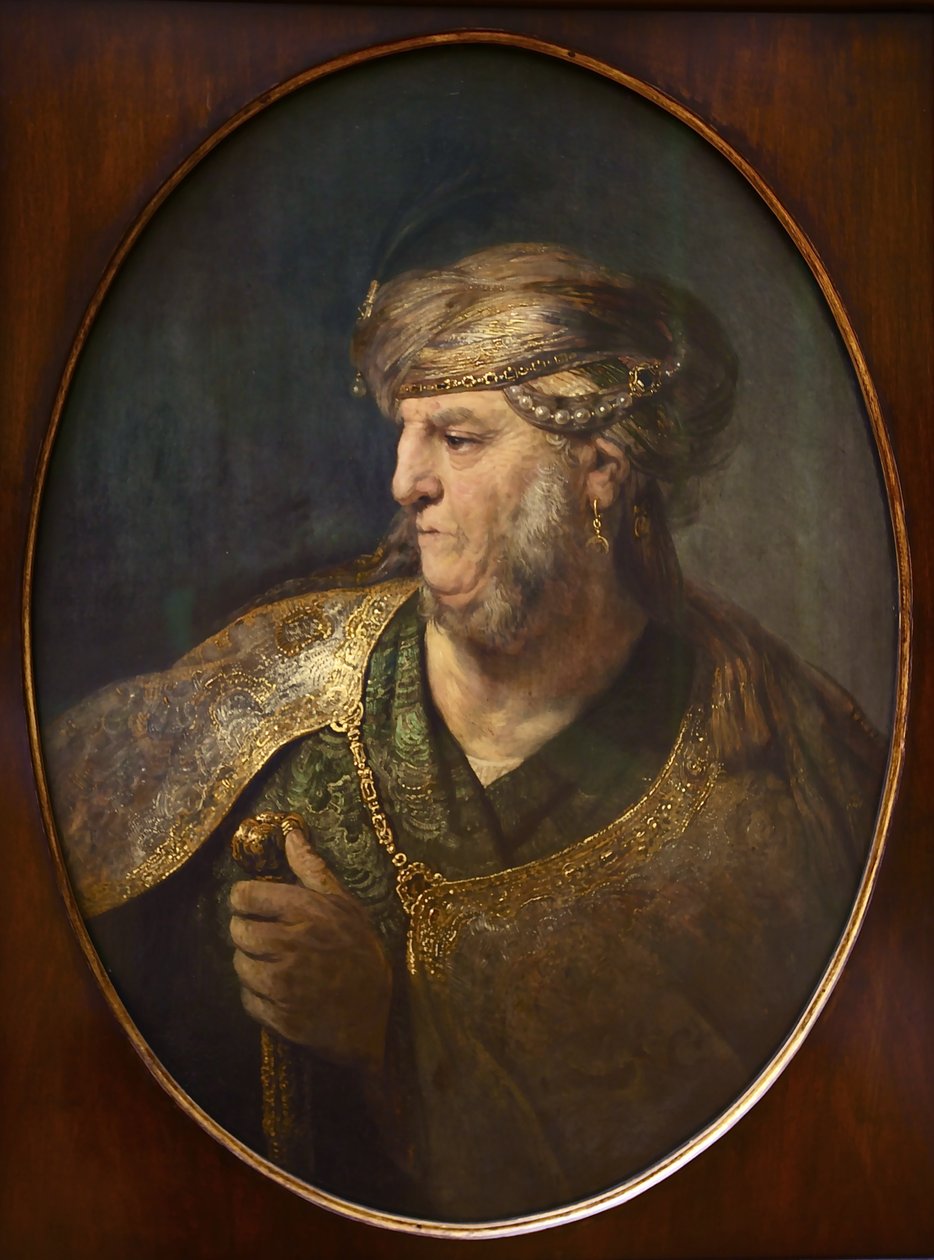 Miehen rintakuva itämaisessa mekossa, 1633 tekijältä Rembrandt van Rijn