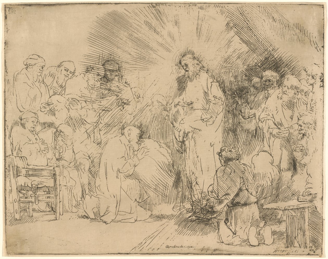 Kristus ilmestyy apostoleille tekijältä Rembrandt van Rijn