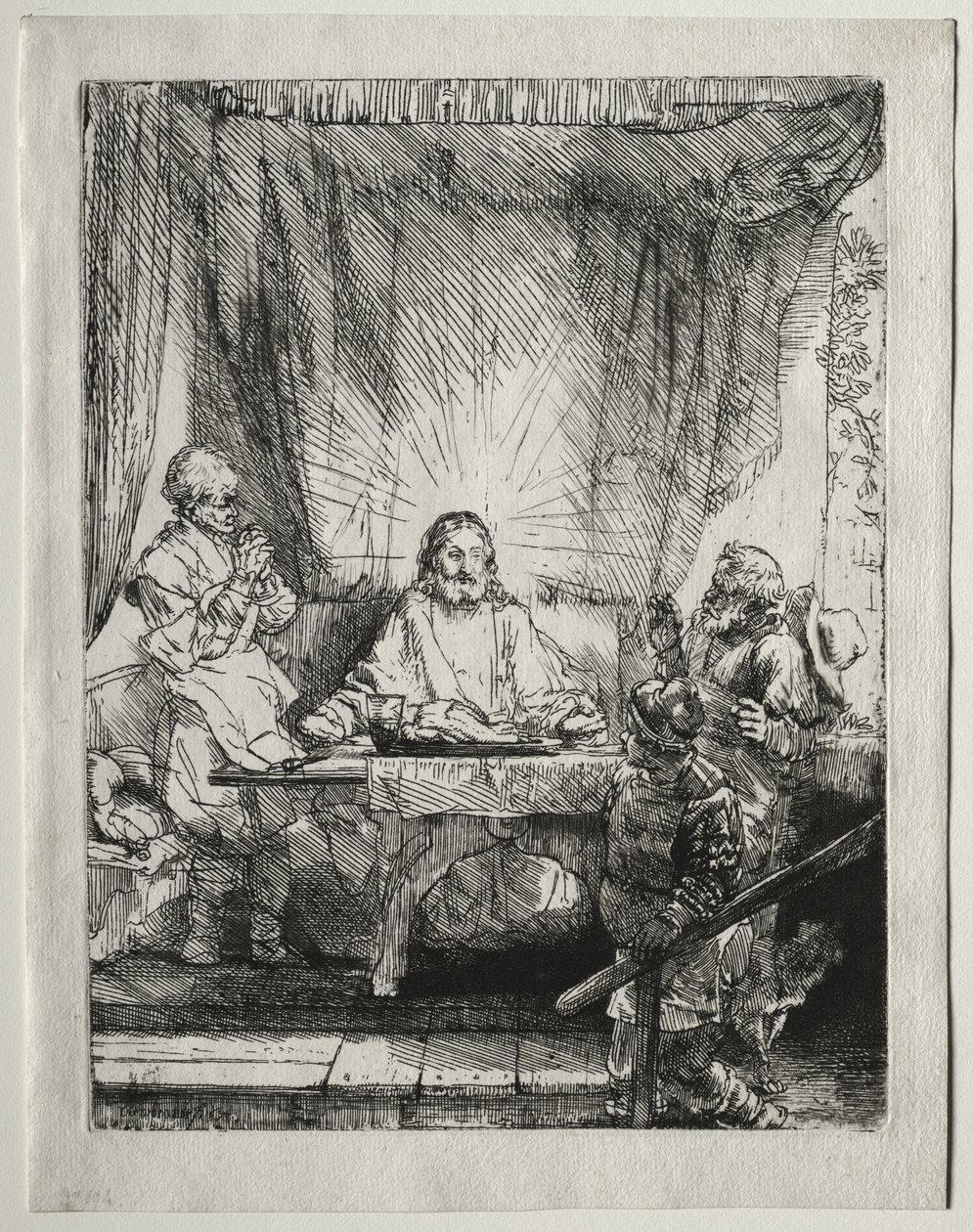 Kristus Emmauksessa: Suurempi kuva tekijältä Rembrandt van Rijn