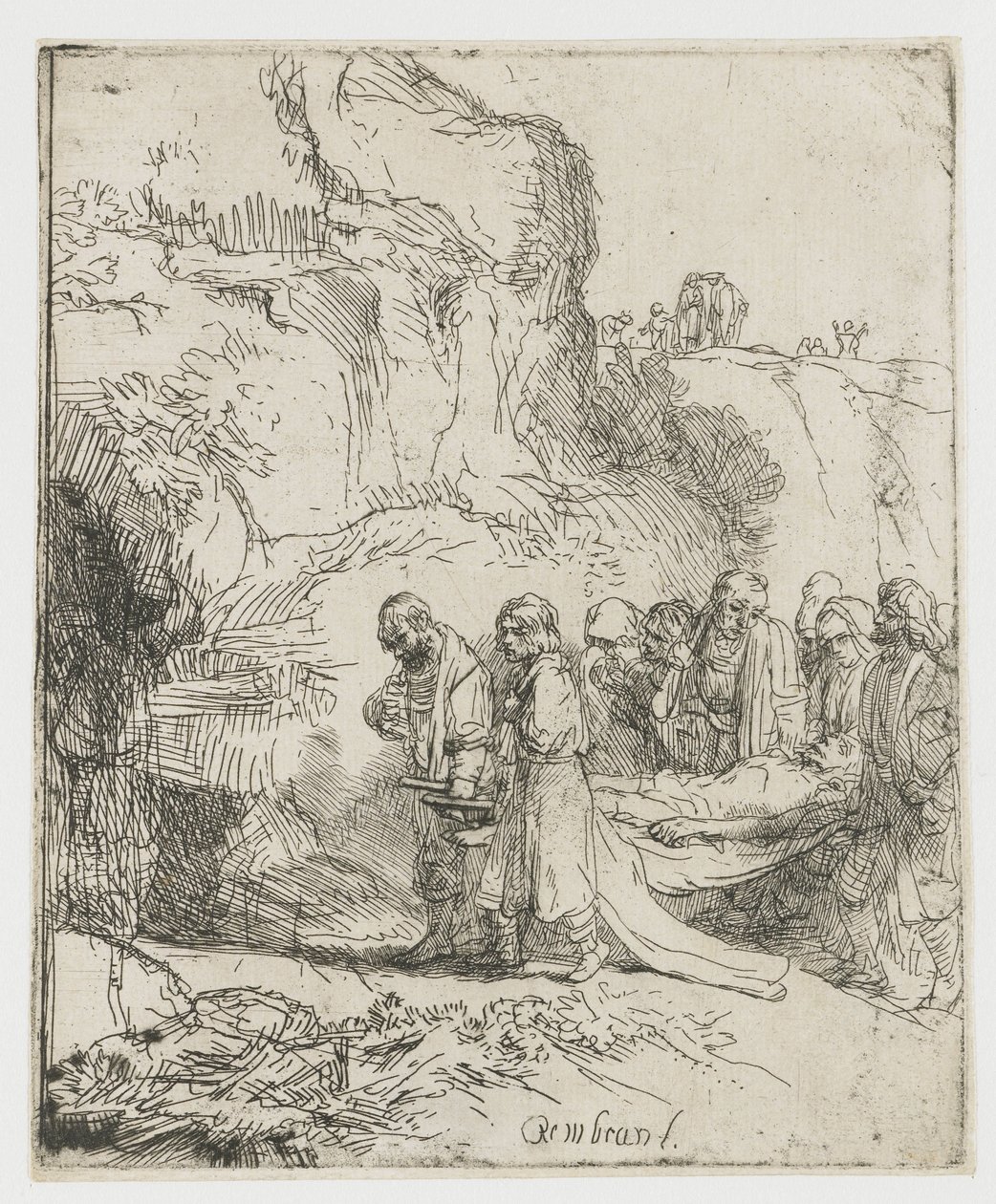 Kristus kantoi haudalle tekijältä Rembrandt van Rijn
