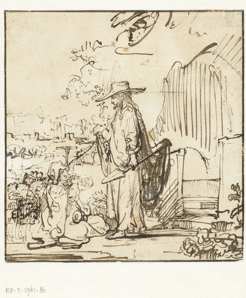 Kristus ilmestyy Maria Magdalenalle (Noli me tangere) tekijältä Rembrandt van Rijn