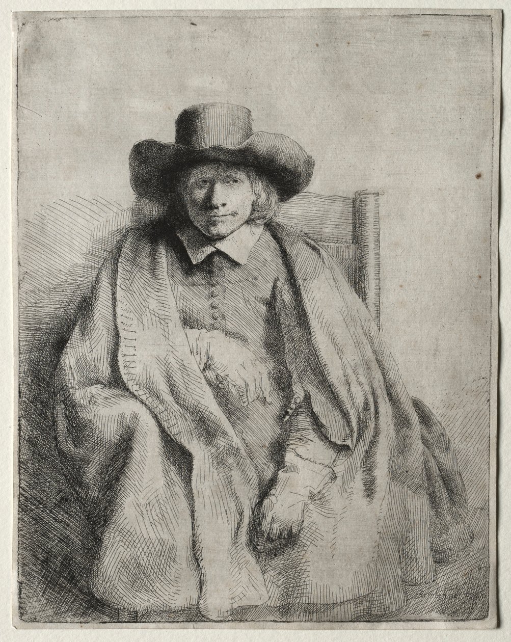 Clement de Jonghe, Printseller, 1651. tekijältä Rembrandt van Rijn