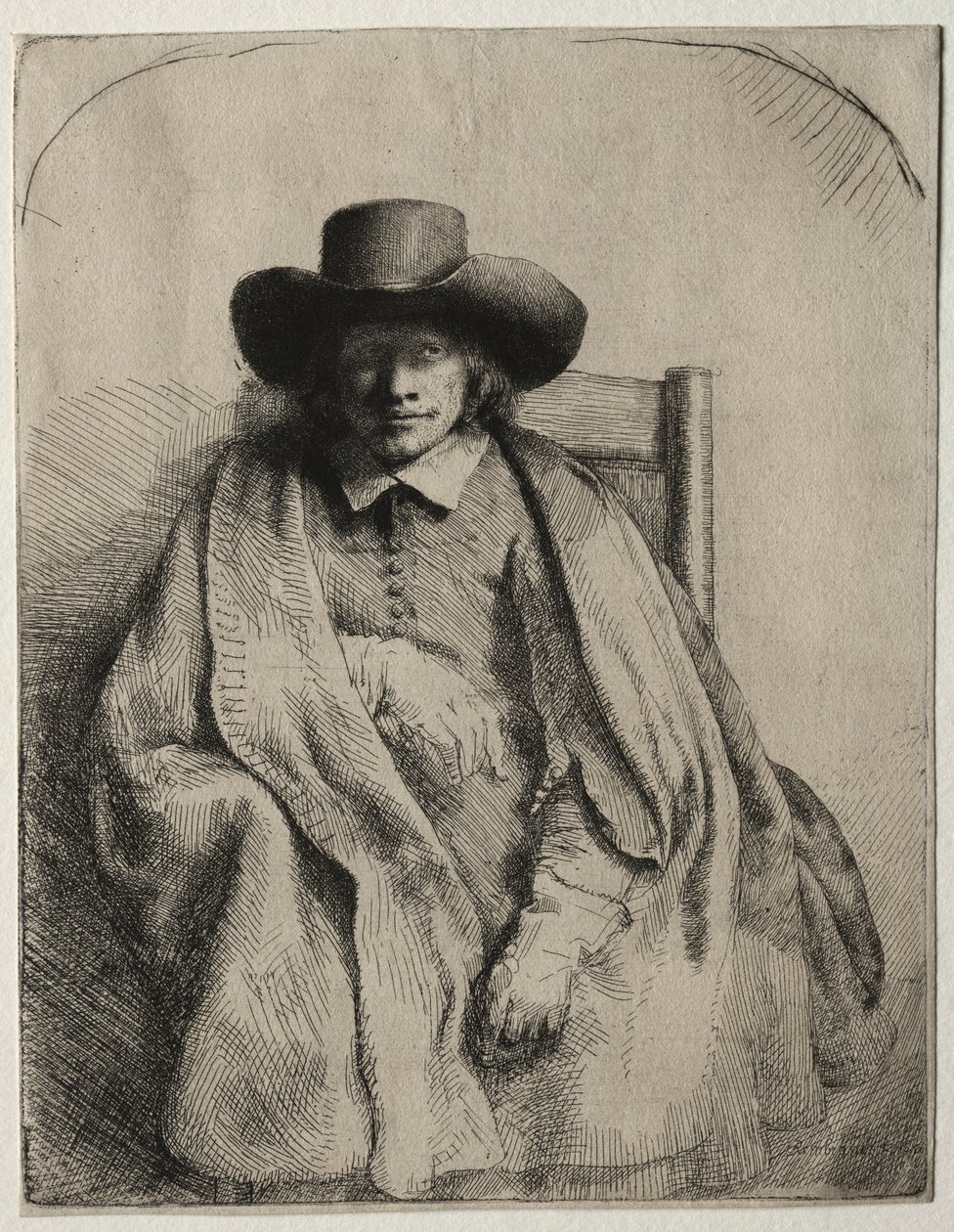 Clement de Jonghe, Printseller, 1651. tekijältä Rembrandt van Rijn