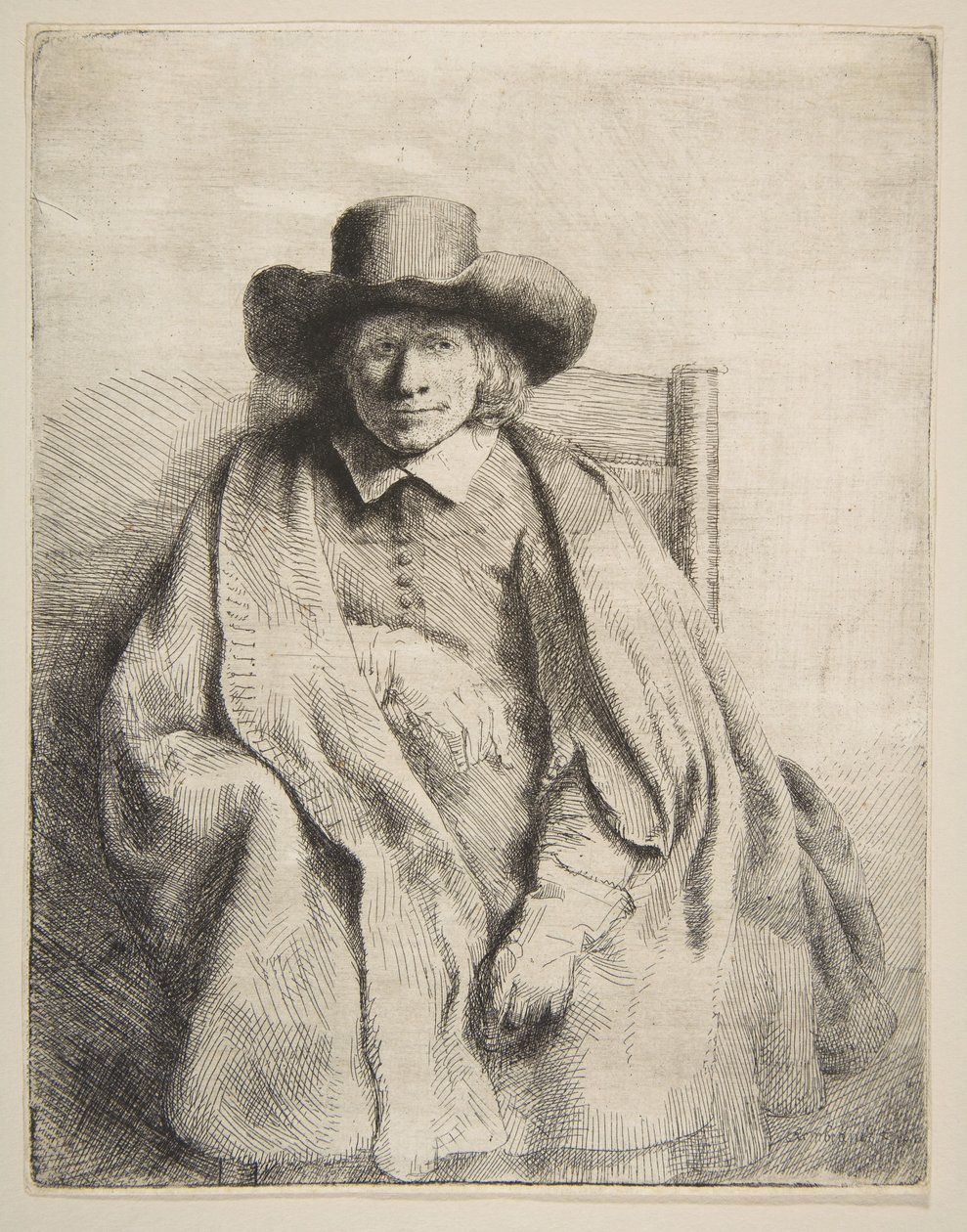 Clement de Jonghe, Printseller, 1651. tekijältä Rembrandt van Rijn