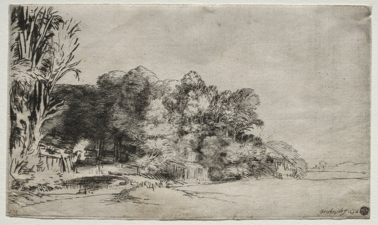 Puuryökkä Vistalla tekijältä Rembrandt van Rijn