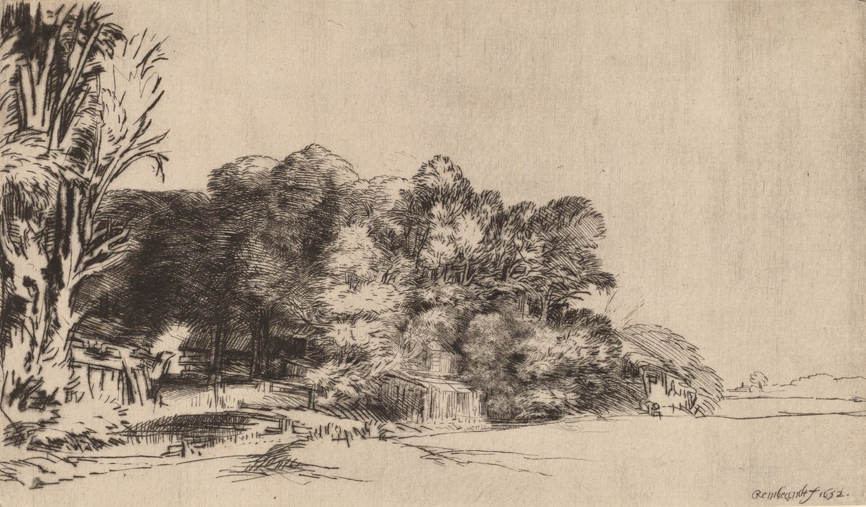 Puuryökki Vistalla, 1652. tekijältä Rembrandt van Rijn