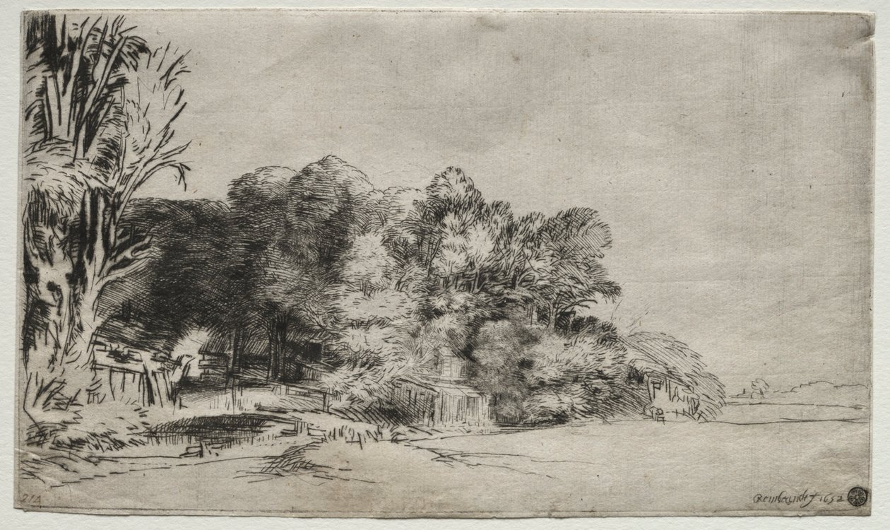 Puuryökki Vistalla, 1652. tekijältä Rembrandt van Rijn