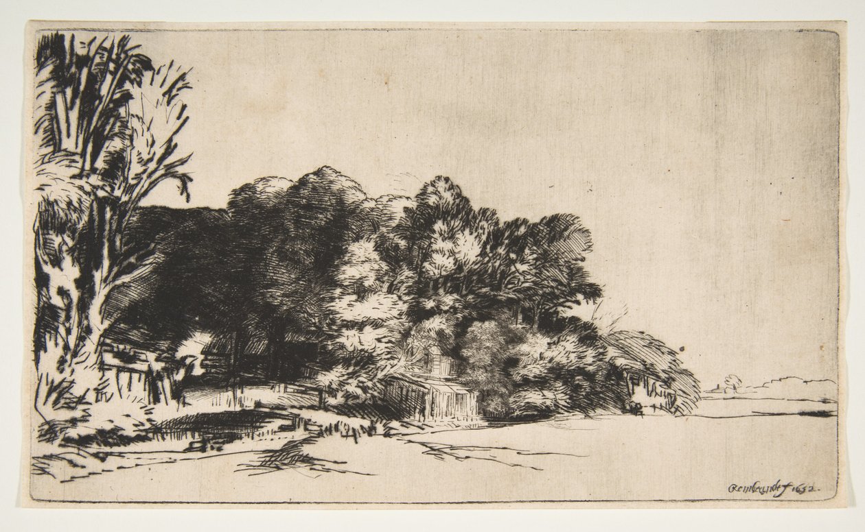 Puuryökki Vistalla, 1652. tekijältä Rembrandt van Rijn