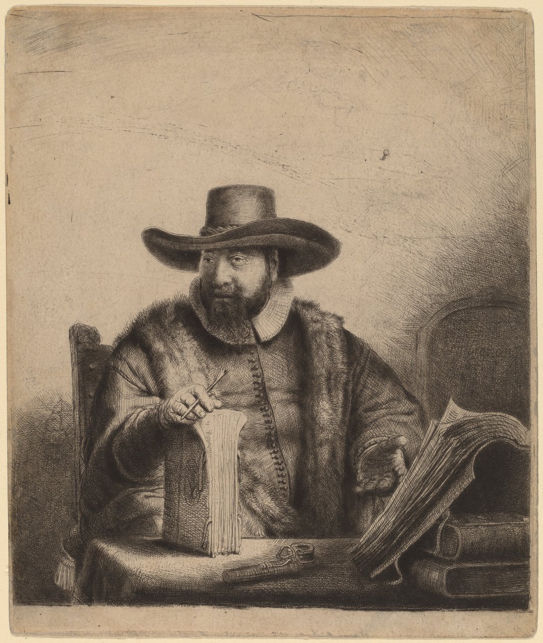 Cornelis Claesz Anslo tekijältä Rembrandt van Rijn