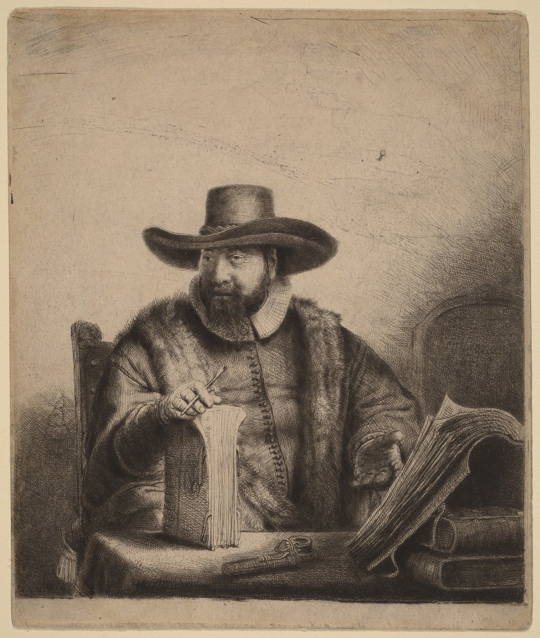 Cornelis Claesz Anslo tekijältä Rembrandt van Rijn