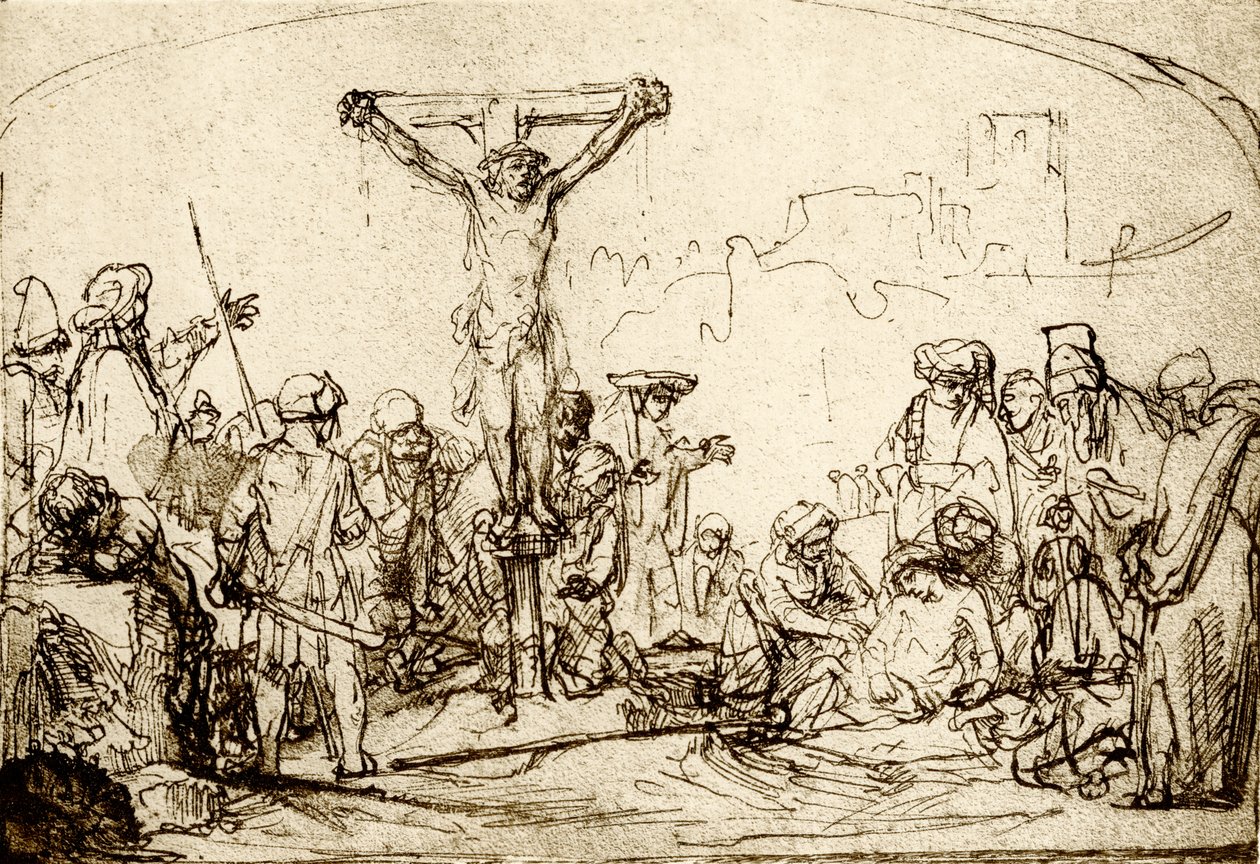 Ristiinnaulitseminen tekijältä Rembrandt van Rijn