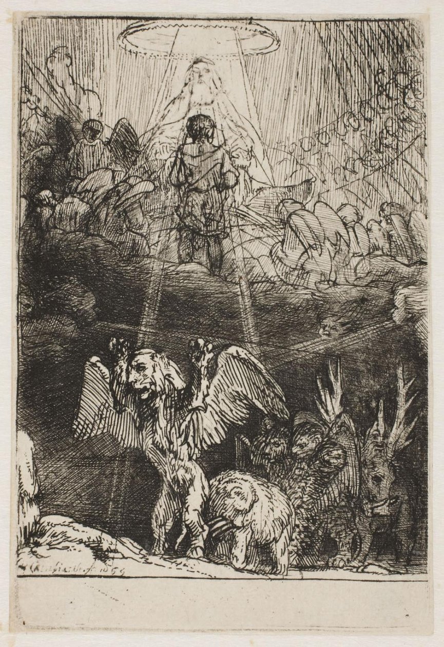 Danielsin näky neljästä pedosta tekijältä Rembrandt van Rijn