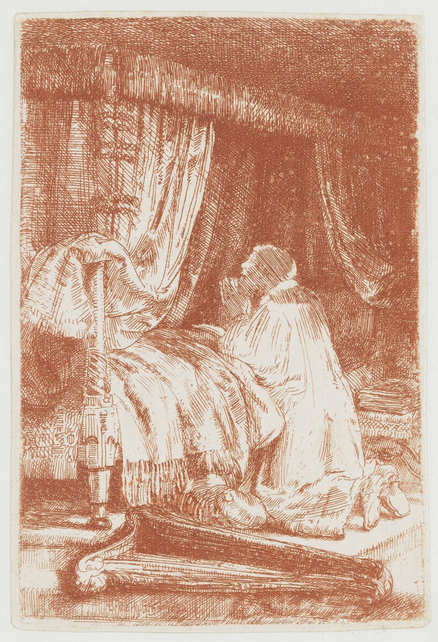 Daavid rukouksessa tekijältä Rembrandt van Rijn
