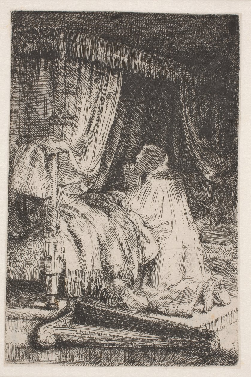 David rukoilemassa tekijältä Rembrandt van Rijn