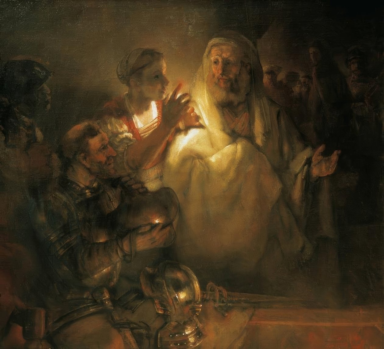 Der Apostel Petrus verleugnet Christus tekijältä Rembrandt van Rijn