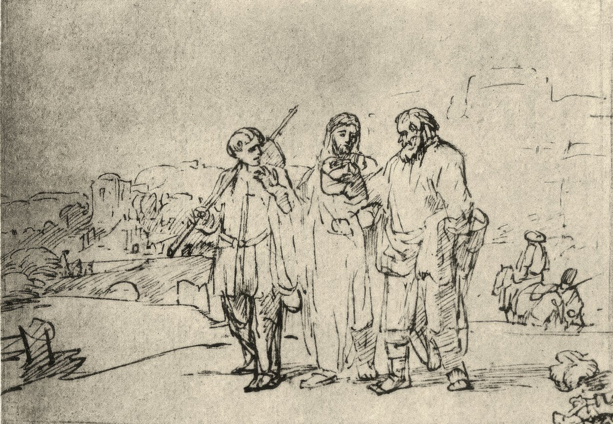 Der Gang nach Emmaus tekijältä Rembrandt van Rijn
