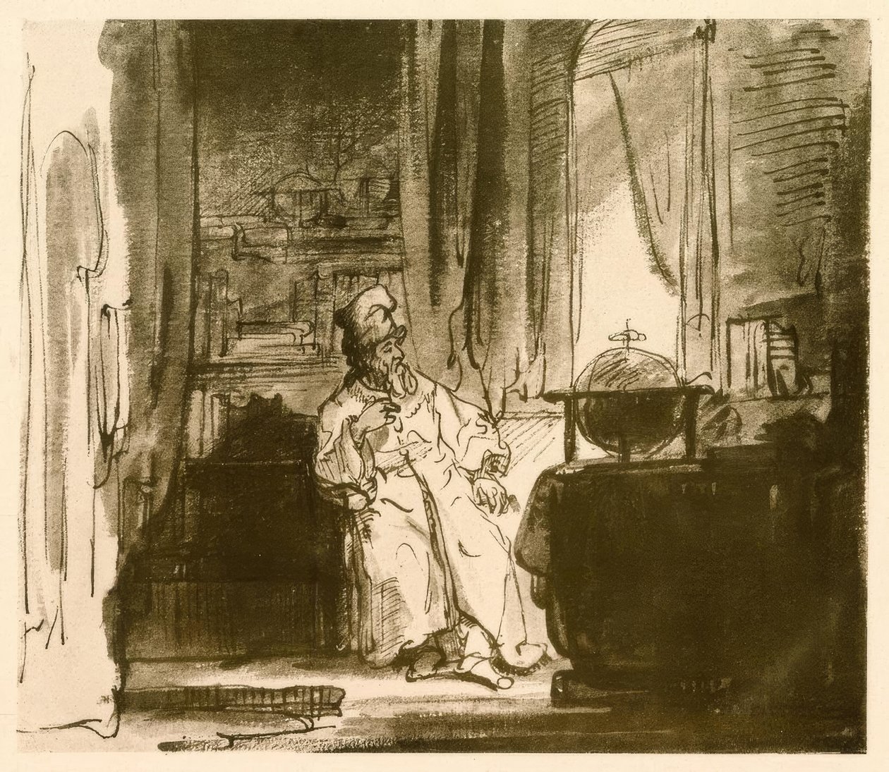 Der Philosoph tekijältä Rembrandt van Rijn