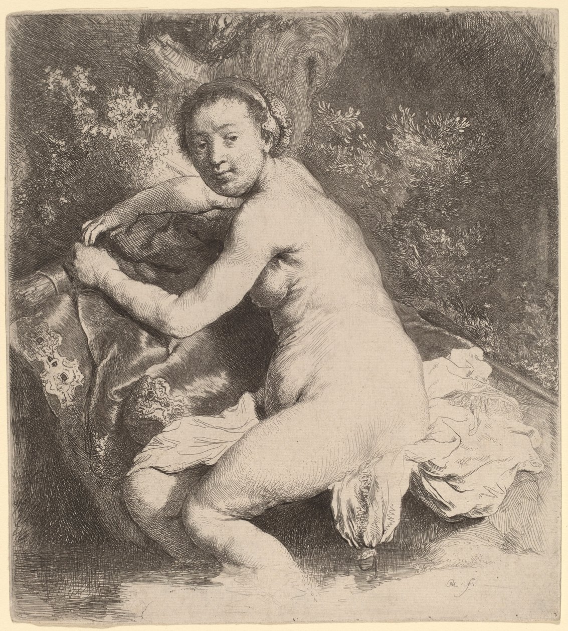Diana kylpylässä tekijältä Rembrandt van Rijn