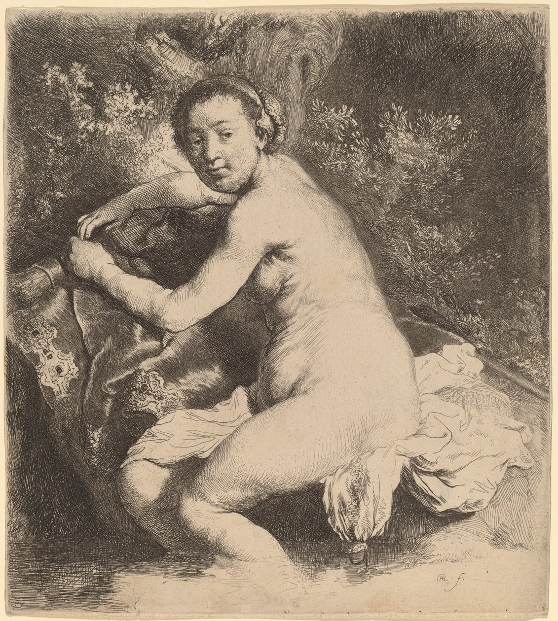 Diana kylpylässä tekijältä Rembrandt van Rijn