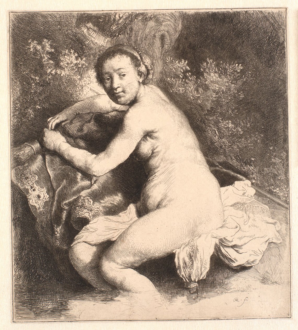 Diana kylpylässä tekijältä Rembrandt van Rijn