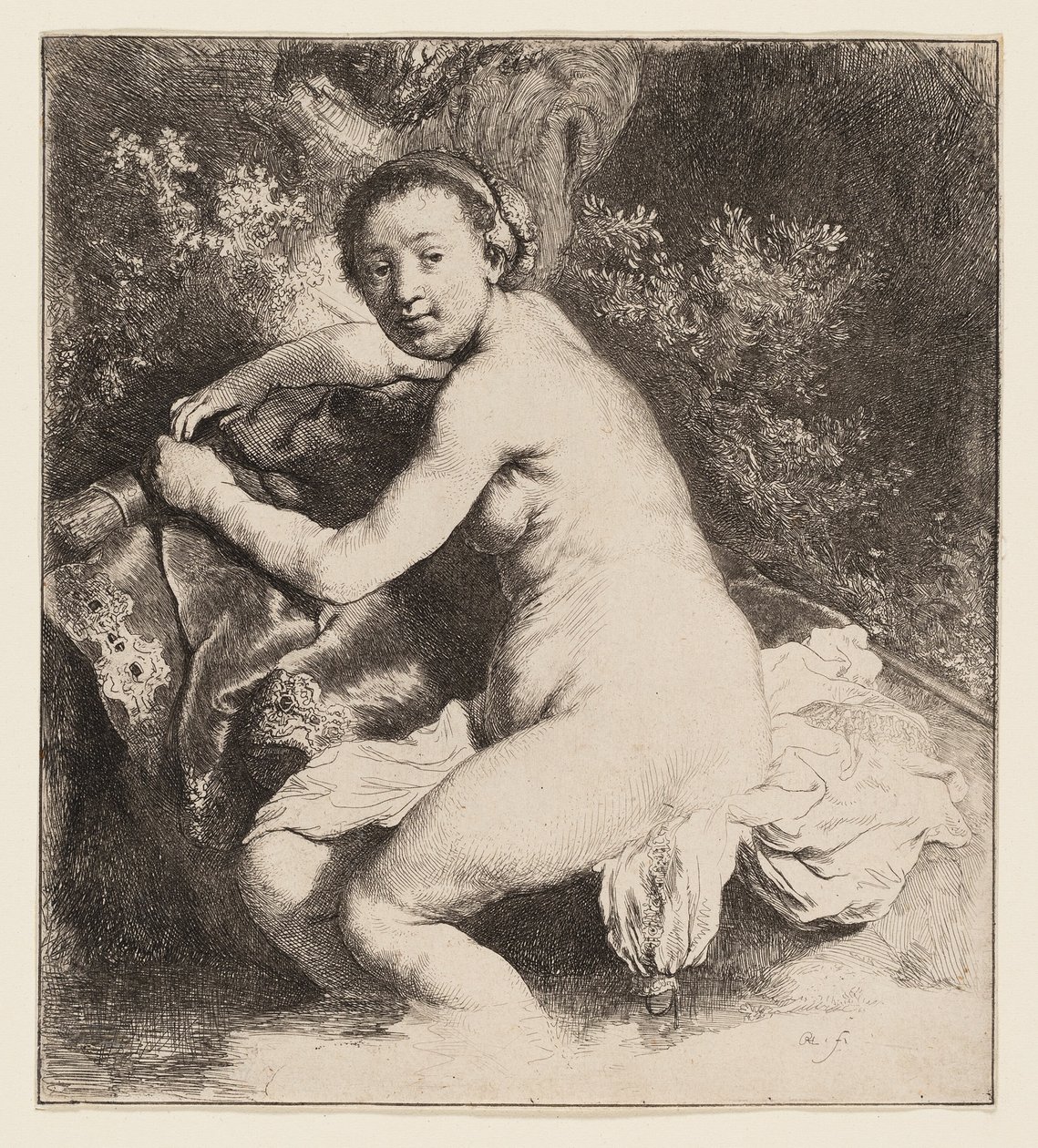 Diana kylpylässä tekijältä Rembrandt van Rijn