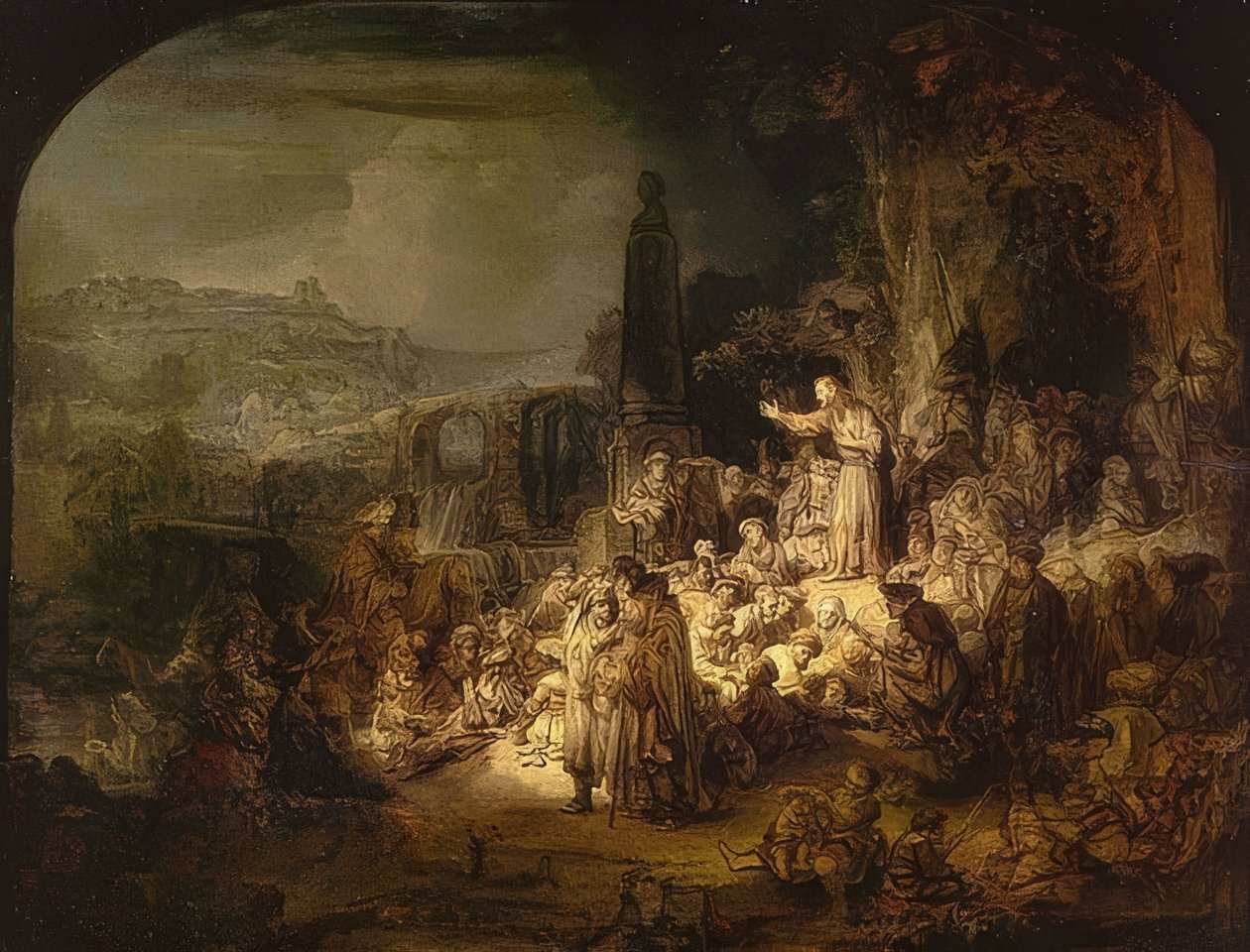 Johannes Kastajan saarna. 1634/35 tekijältä Rembrandt van Rijn