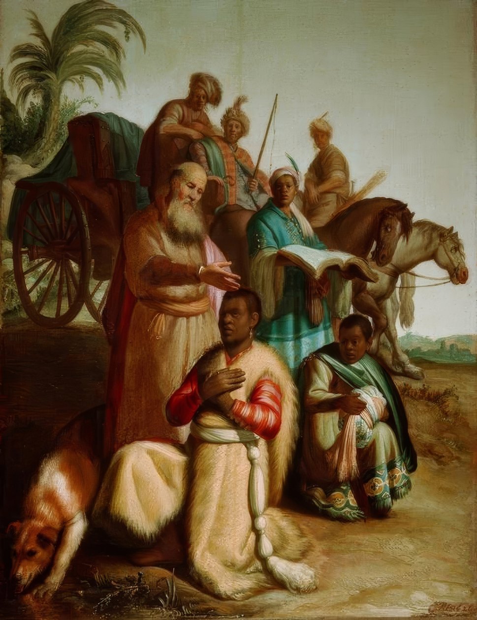 Die Taufe des Kämmerers tekijältä Rembrandt van Rijn