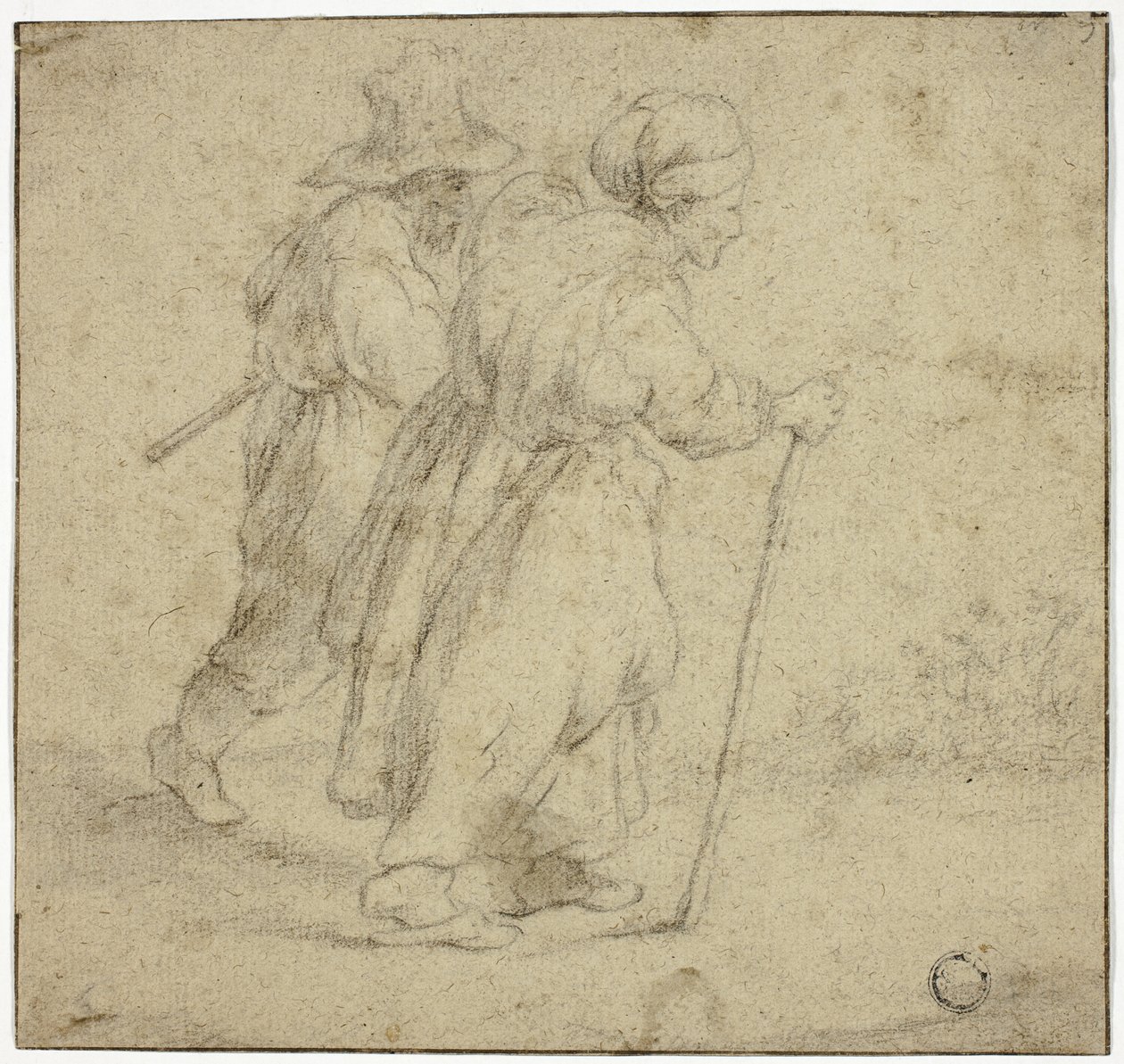 Vanhempi talonpoikapariskunta tekijältä Rembrandt van Rijn