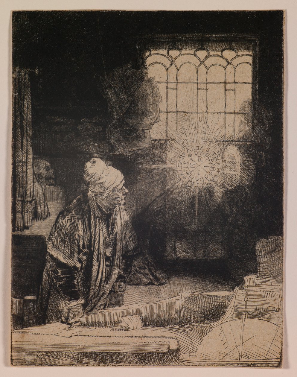 Faust (Tutkija työhuoneessaan) tekijältä Rembrandt van Rijn