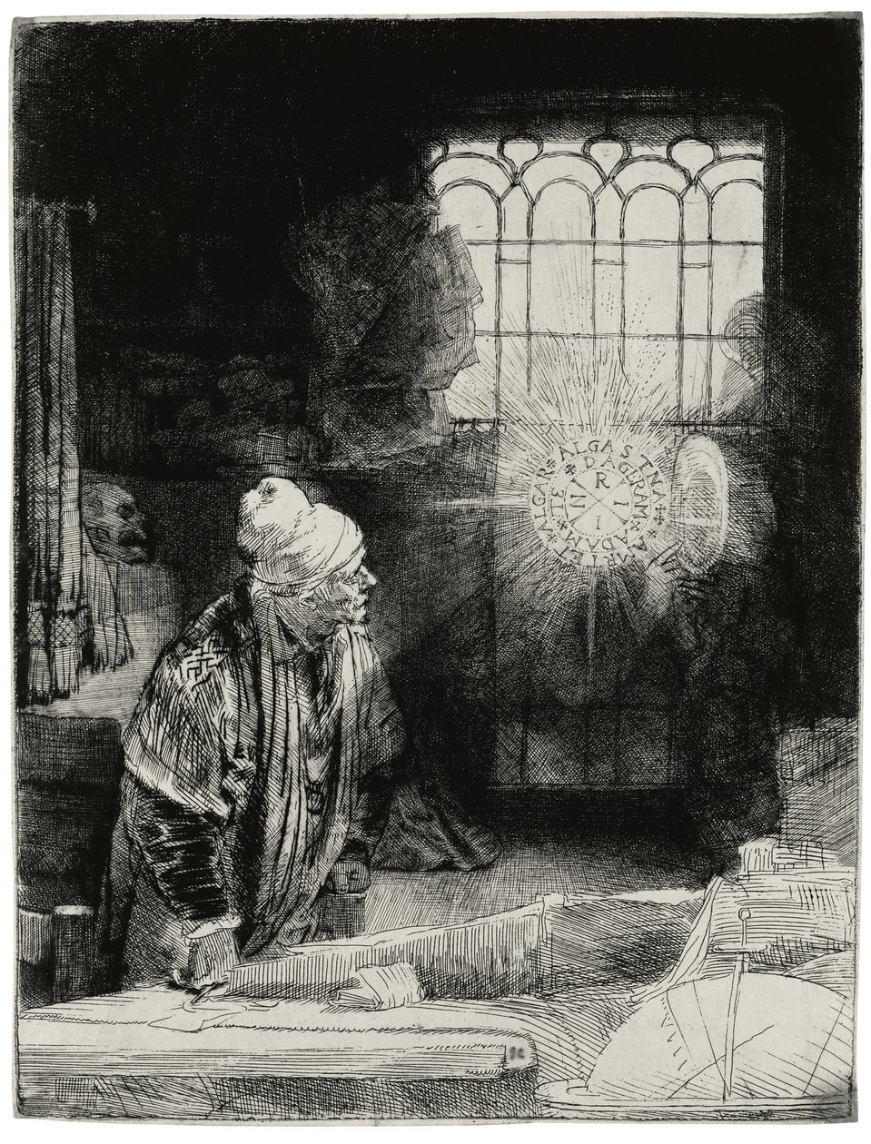 Faust, noin 1652 tekijältä Rembrandt van Rijn