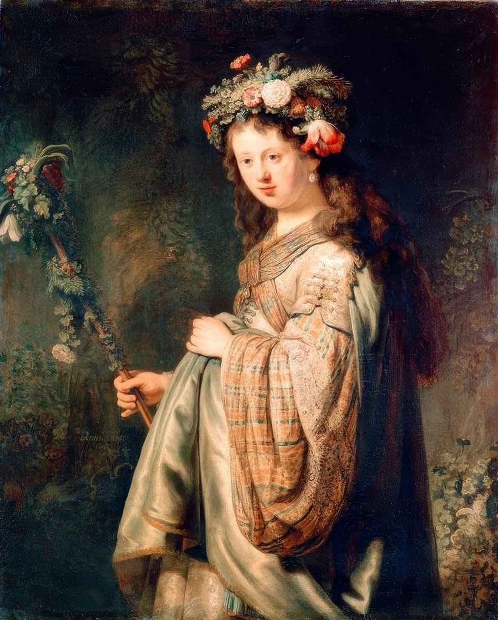 Flora tekijältä Rembrandt van Rijn