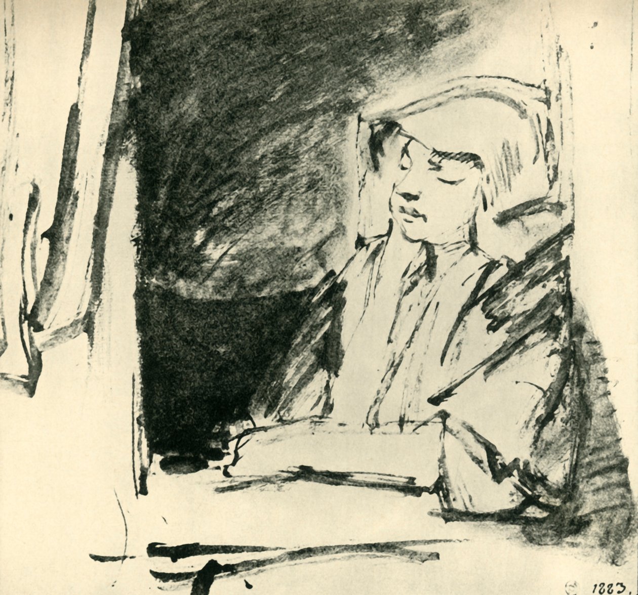 Tyttö nukkuu ikkunassa, c1655, 1943. tekijältä Rembrandt van Rijn