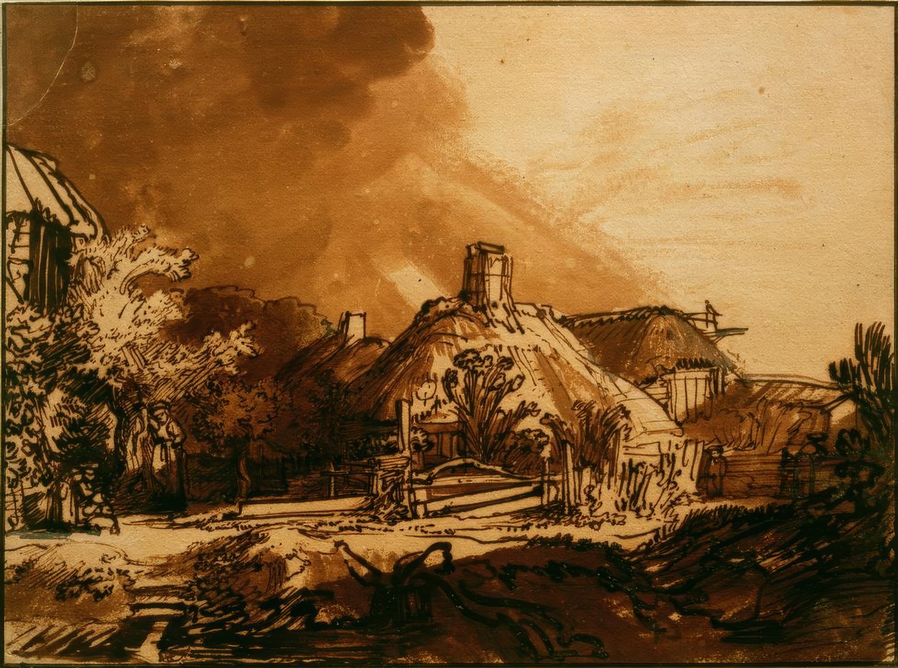 Talot ukkosen alla tekijältä Rembrandt van Rijn