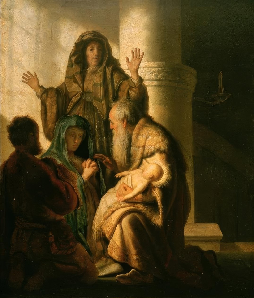 Hanna und Simeon im Tempel tekijältä Rembrandt van Rijn